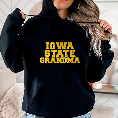Best Grandma Shirt, Proud Grandma Unisex T-Shirt/Hoodie/Sweatshirt HLT00 - Iowa State University Cyclones Grandma T-Shirt