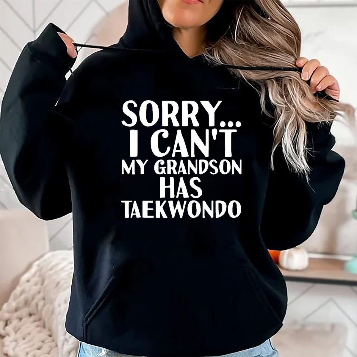Best Grandma Shirt, Proud Grandma Unisex T-Shirt/Hoodie/Sweatshirt HLT00 - Grandpa Grandma  My Grandson Has Taekwondo T-Shirt