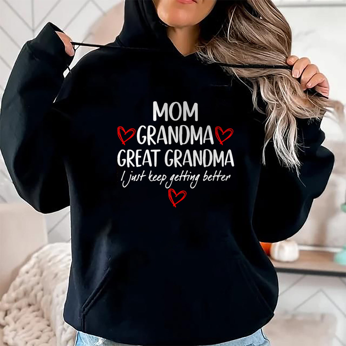Best Grandma Shirt, Proud Grandma Unisex T-Shirt/Hoodie/Sweatshirt HLT00 - Gifts for Grandma from Grandkids Mom Grandma Great Grandma T-Shirt (1)