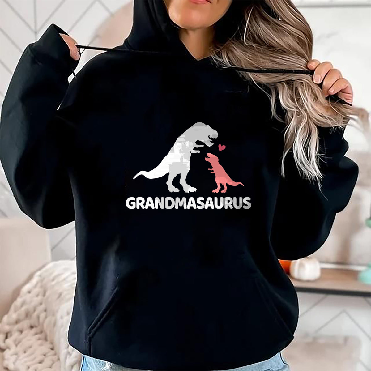 Best Grandma Shirt, Proud Grandma Unisex T-Shirt/Hoodie/Sweatshirt HLT00 - Grandmasaurus grandma dinosaur T-Shirt