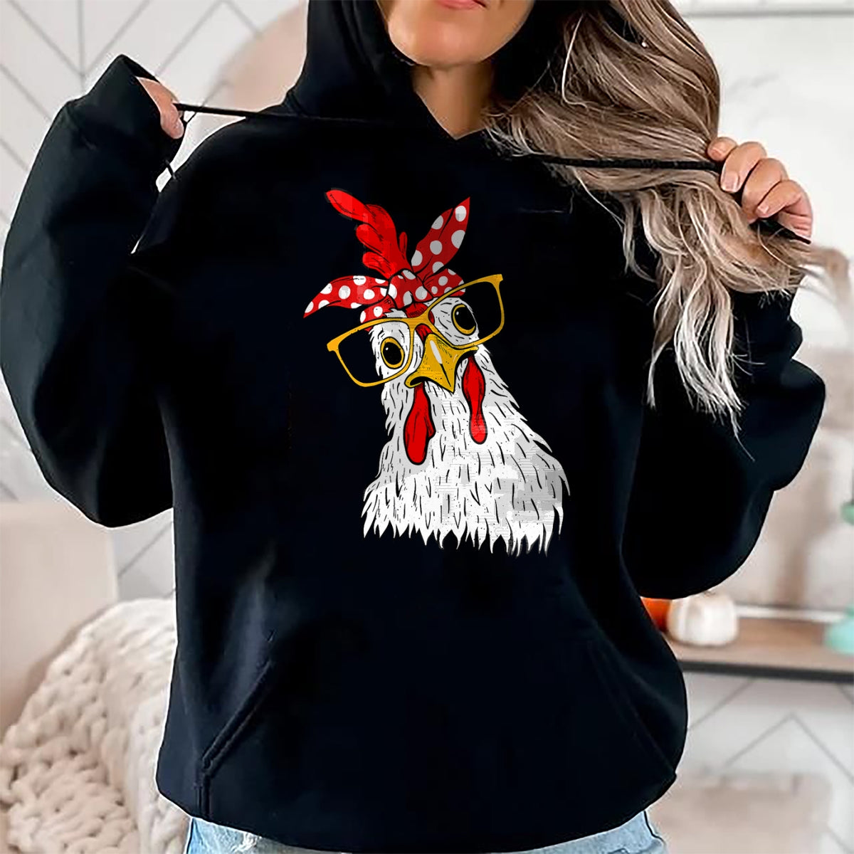 Best Farmer Life Shirt, Funny Farmer UnisexT-Shirt/Hoodie/Sweatshirt HLT00 - Chicken Bandana Girl - Poultry Owner Rancher Farmer Backyard T-Shirt
