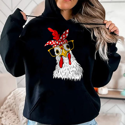 Best Farmer Life Shirt, Funny Farmer UnisexT-Shirt/Hoodie/Sweatshirt HLT00 - Chicken Bandana Girl - Poultry Owner Rancher Farmer Backyard T-Shirt