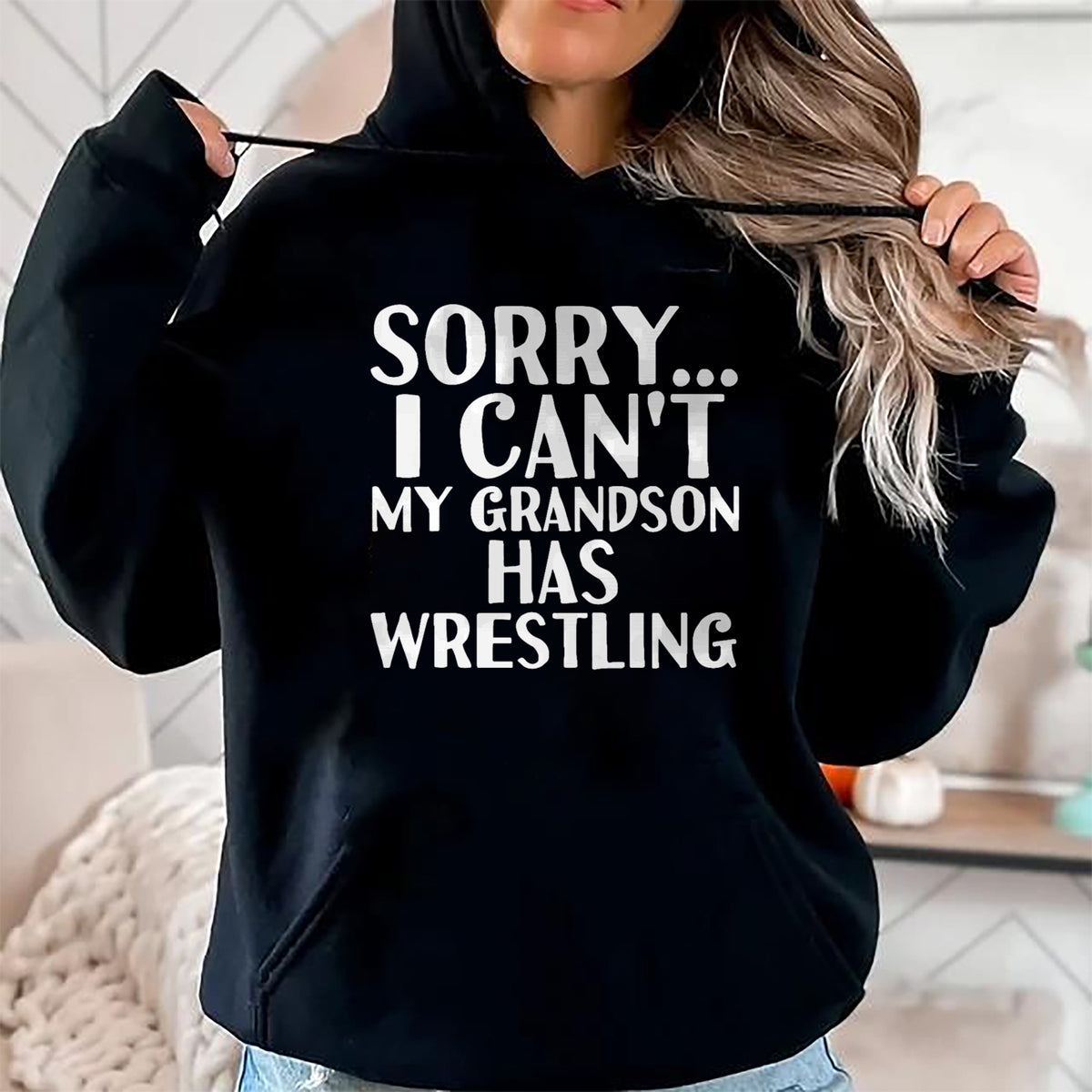Best Grandma Shirt, Proud Grandma Unisex T-Shirt/Hoodie/Sweatshirt HLT00 - Grandpa Grandma  My Grandson Has Wrestling T-Shirt