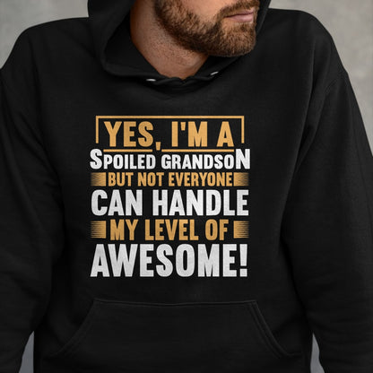 Best Grandma Shirt, Proud Grandma Unisex T-Shirt/Hoodie/Sweatshirt HLT00 - Grandparents Grandma Spoiled Grandson T-Shirt (1)