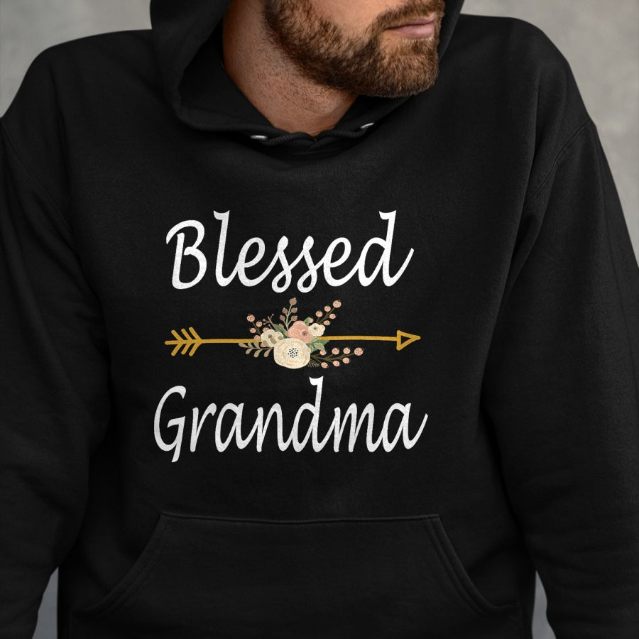 Best Grandma Shirt, Proud Grandma Unisex T-Shirt/Hoodie/Sweatshirt HLT00 - Blessed Grandma Shirt For Women Cute Mothers Day Gifts T-Shirt