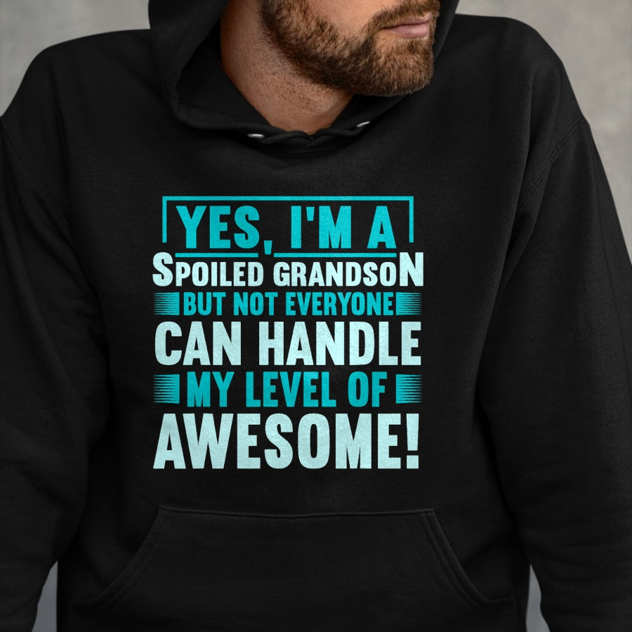Best Grandma Shirt, Proud Grandma Unisex T-Shirt/Hoodie/Sweatshirt HLT00 - Grandma Spoiled Grandson Grandparents T-Shirt