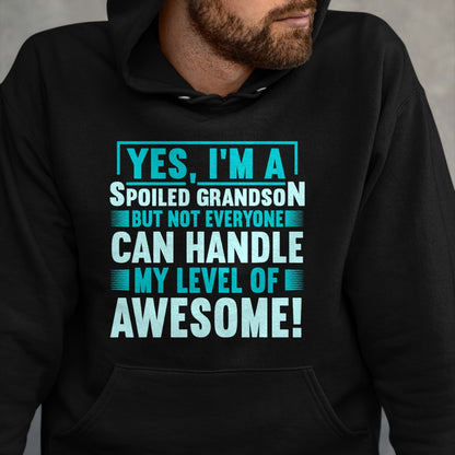 Best Grandma Shirt, Proud Grandma Unisex T-Shirt/Hoodie/Sweatshirt HLT00 - Grandma Spoiled Grandson Grandparents T-Shirt