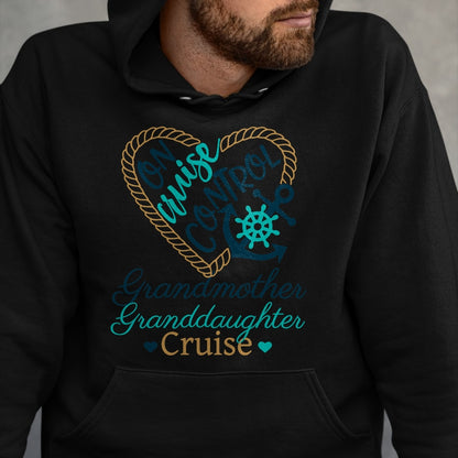 Best Grandma Shirt, Proud Grandma Unisex T-Shirt/Hoodie/Sweatshirt HLT00 - Grandmother Granddaughter Cruise Fun Fam Cruise Love Cruise T-Shirt