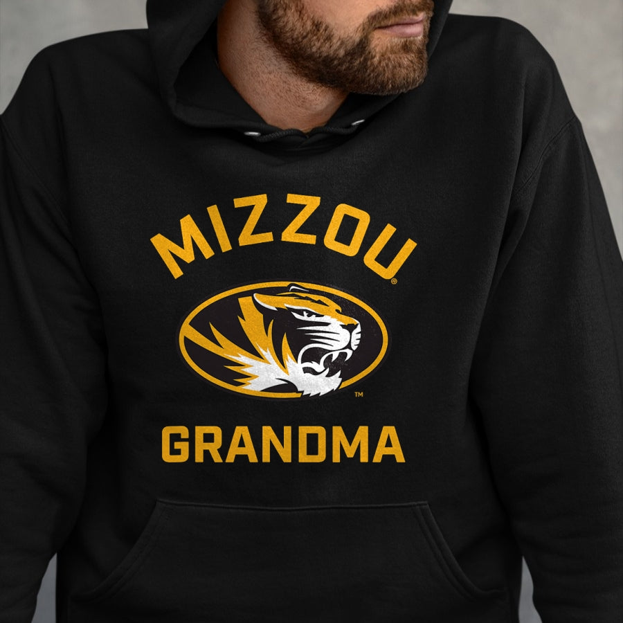 Best Grandma Shirt, Proud Grandma Unisex T-Shirt/Hoodie/Sweatshirt HLT00 - University of Missouri Mizzou Tigers Arched Grandma T-Shirt