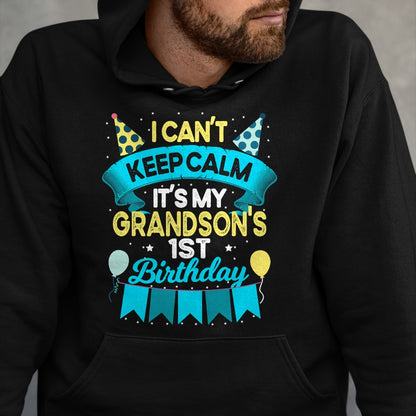 Best Grandma Shirt, Proud Grandma Unisex T-Shirt/Hoodie/Sweatshirt HLT00 - 1 Years Old Grandson Gift It's My Grandson 1st Birthday T-Shirt