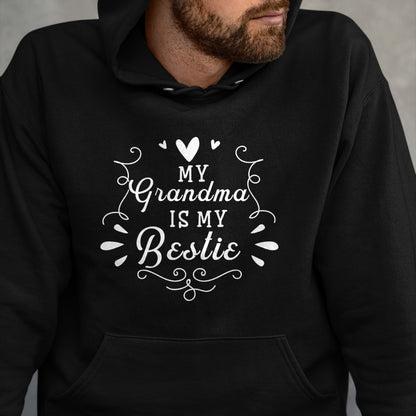 Best Grandma Shirt, Proud Grandma Unisex T-Shirt/Hoodie/Sweatshirt HLT00 - My Grandma Is My Bestie Cute Matching For Granddaughter T-Shirt