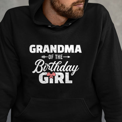 Best Grandma Shirt, Proud Grandma Unisex T-Shirt/Hoodie/Sweatshirt HLT00 - Grandma of the birthday granddaughter girl T-Shirt