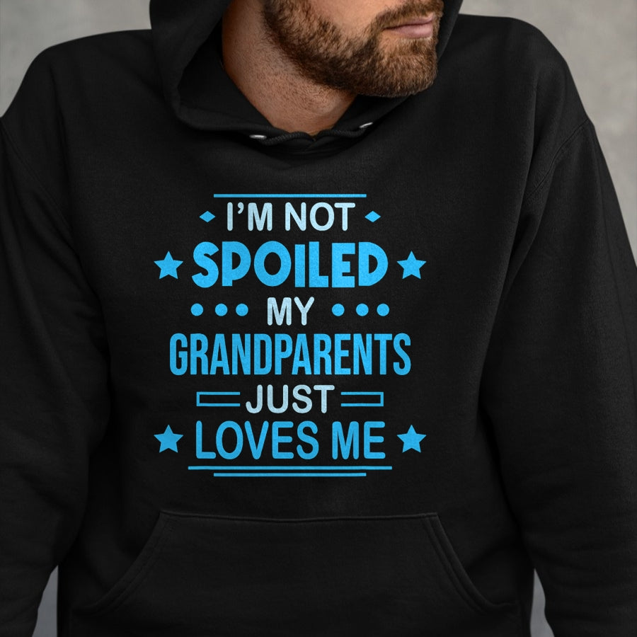 Best Grandma Shirt, Proud Grandma Unisex T-Shirt/Hoodie/Sweatshirt HLT00 - Spoiled Grandson Grandpa T-Shirt
