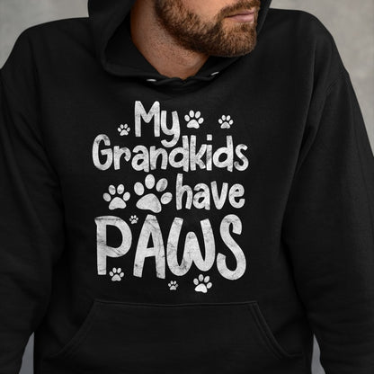 Best Grandma Shirt, Proud Grandma Unisex T-Shirt/Hoodie/Sweatshirt HLT00 - My Grandkids Have Paws Funny Dog Cat Grandma Grandmother T-Shirt