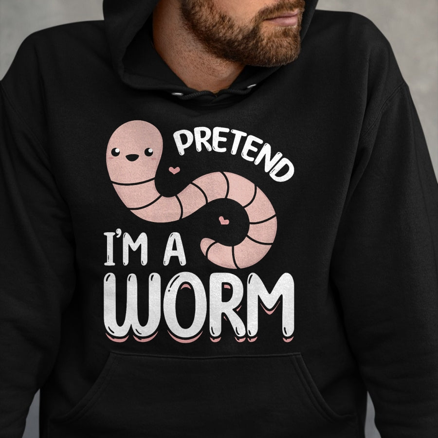 Best Farmer Life Shirt, Funny Farmer UnisexT-Shirt/Hoodie/Sweatshirt HLT00 - Compost Worms Worm Farmer Unisex-Adults Worm Lover Pretend I'm A Worm T-Shirt