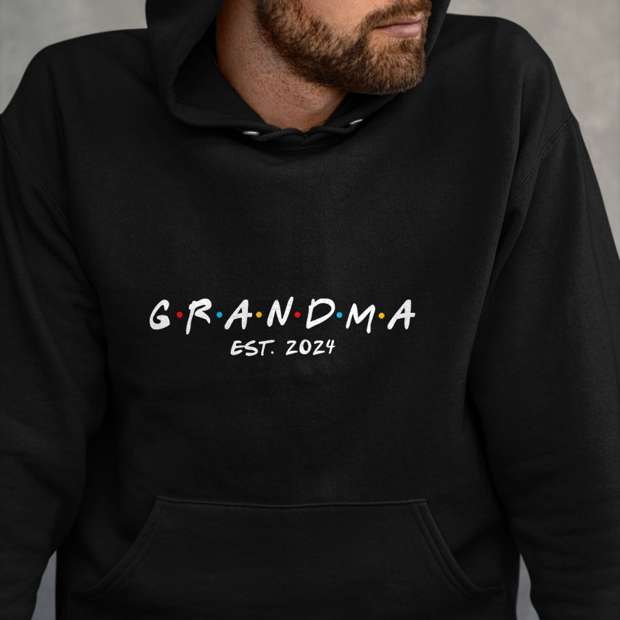 Best Grandma Shirt, Proud Grandma Unisex T-Shirt/Hoodie/Sweatshirt HLT00 - Soon to Be Grandma 2024 Gift Promoted to Grandma Est 2024 T-Shirt