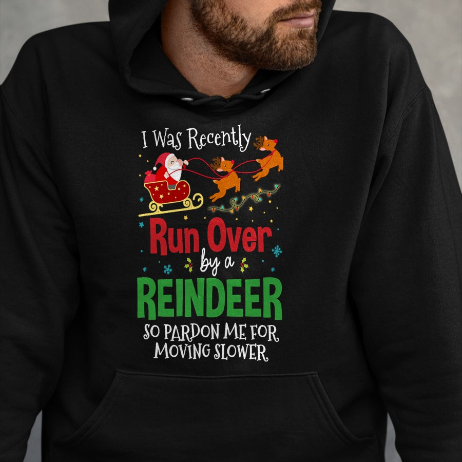 Best Grandma Shirt, Proud Grandma Unisex T-Shirt/Hoodie/Sweatshirt HLT00 - Grandma Got Run Over By A Reindeer Png T-Shirt