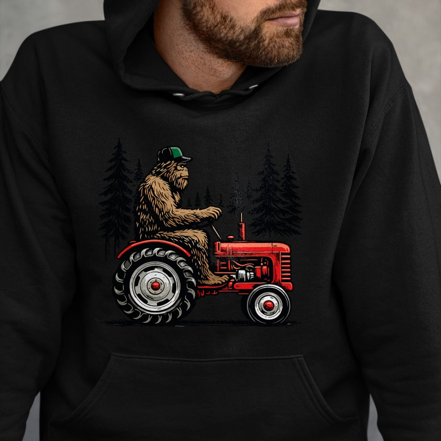 Best Farmer Life Shirt, Funny Farmer UnisexT-Shirt/Hoodie/Sweatshirt HLT00 - Bigfoot Tractor Farming Funny Farmer Sasquatch Lovers T-Shirt