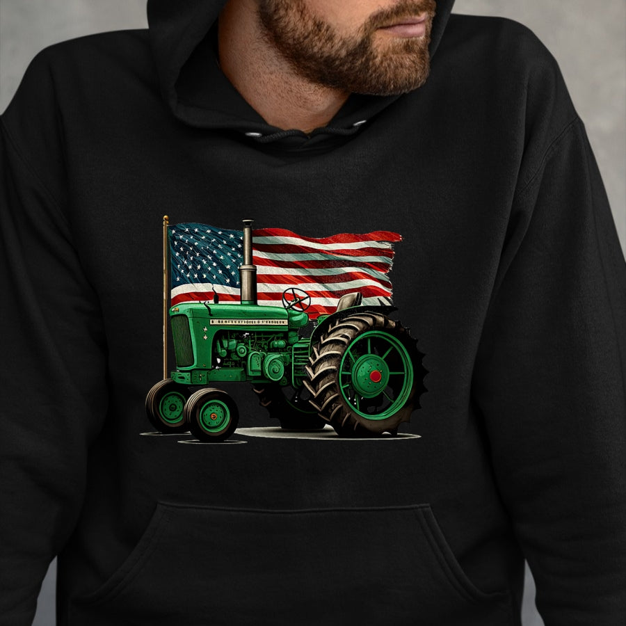 Best Farmer Life Shirt, Funny Farmer UnisexT-Shirt/Hoodie/Sweatshirt HLT00 - Agriculture Farm Tractor USA Flag Tractor American Farm USA T-Shirt
