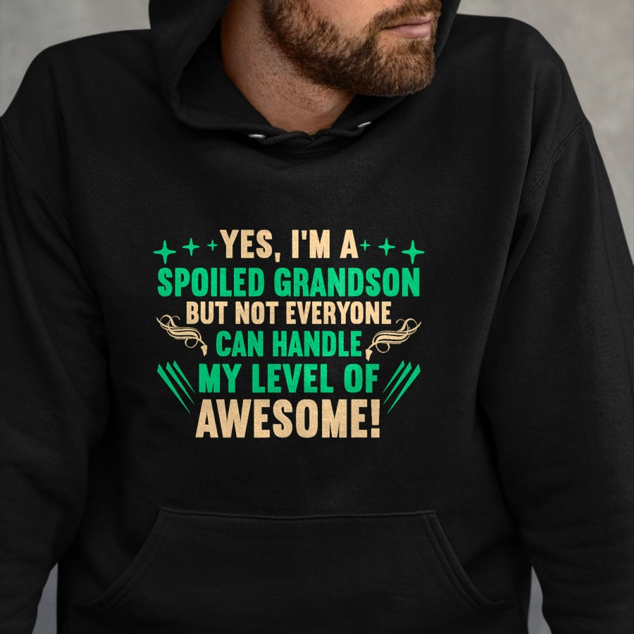 Best Grandma Shirt, Proud Grandma Unisex T-Shirt/Hoodie/Sweatshirt HLT00 - Favorite Funny Grandparents Grandma Spoiled Grandson T-Shirt