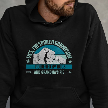Best Grandma Shirt, Proud Grandma Unisex T-Shirt/Hoodie/Sweatshirt HLT00 - Favorite Spoiled Grandson T-Shirt