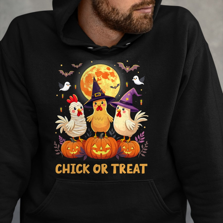 Best Farmer Life Shirt, Funny Farmer UnisexT-Shirt/Hoodie/Sweatshirt HLT00 - Chick or Treat Halloween Chicken Girl Farmer Halloween T-Shirt