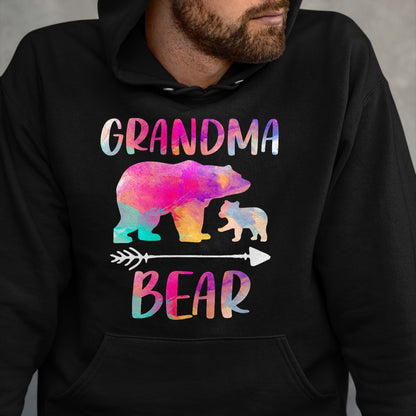 Best Grandma Shirt, Proud Grandma Unisex T-Shirt/Hoodie/Sweatshirt HLT00 - Bear Matching Family Outfits, Funny Grandma Bear T-Shirt
