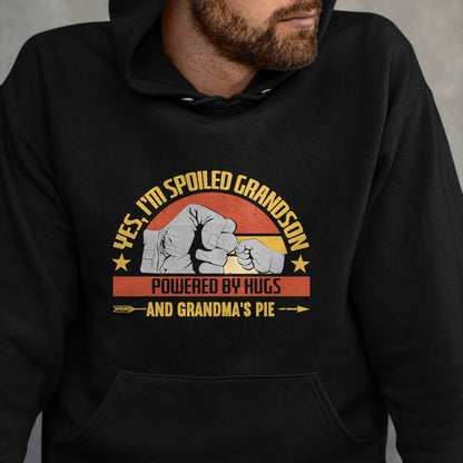 Best Grandma Shirt, Proud Grandma Unisex T-Shirt/Hoodie/Sweatshirt HLT00 - Funny Grandma Spoiled Grandson Grandparents T-Shirt