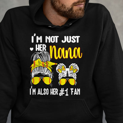 Best Grandma Shirt, Proud Grandma Unisex T-Shirt/Hoodie/Sweatshirt HLT00 - Softball Grandma Nana Granddaughter Softball Nana T-Shirt
