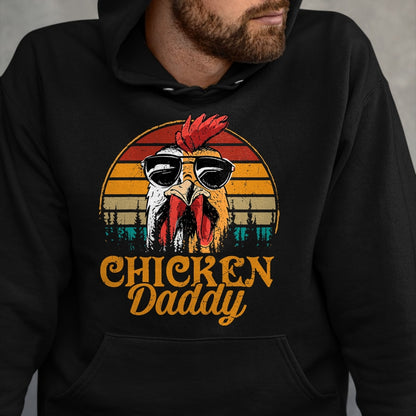 Best Farmer Life Shirt, Funny Farmer UnisexT-Shirt/Hoodie/Sweatshirt HLT00 - Chicken Daddy Vintage Poultry Farmer Funny Fathers Day Mens T-Shirt