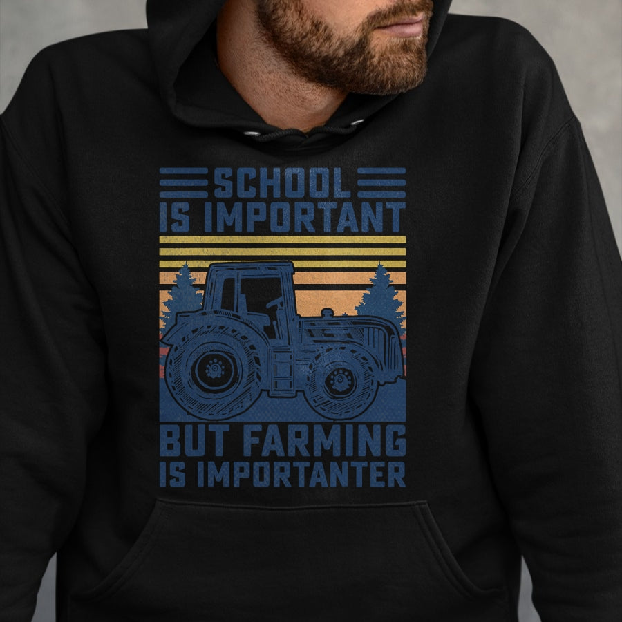Best Farmer Life Shirt, Funny Farmer UnisexT-Shirt/Hoodie/Sweatshirt HLT00 - But Farming is Importanter Farmer Tractor Funny Farm Boys T-Shirt