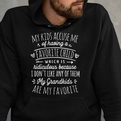 Best Grandma Shirt, Proud Grandma Unisex T-Shirt/Hoodie/Sweatshirt HLT00 - My Grandkids Are My Favorite Funny Grandmother Gifts Grandma T-Shirt