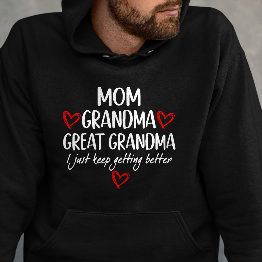 Best Grandma Shirt, Proud Grandma Unisex T-Shirt/Hoodie/Sweatshirt HLT00 - Gifts for Grandma from Grandkids Mom Grandma Great Grandma T-Shirt (1)