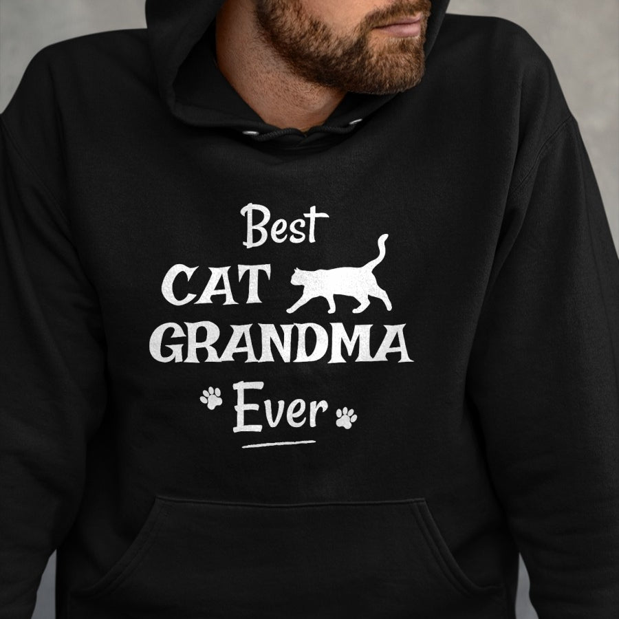 Best Grandma Shirt, Proud Grandma Unisex T-Shirt/Hoodie/Sweatshirt HLT00 - Best Cat Grandma Ever T Shirt Novelty Gift From Cat Shirt T-Shirt
