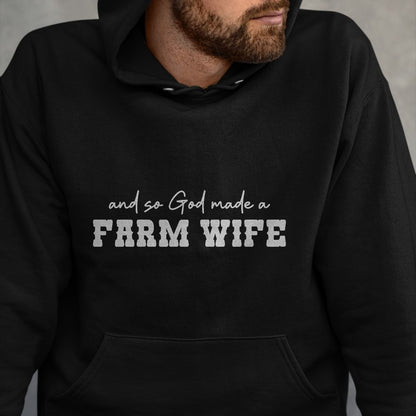 Best Farmer Life Shirt, Funny Farmer UnisexT-Shirt/Hoodie/Sweatshirt HLT00 - and So God Made A Farm Wife Women Girl Funny Farmer T-Shirt (1)