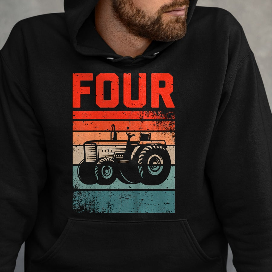 Best Farmer Life Shirt, Funny Farmer UnisexT-Shirt/Hoodie/Sweatshirt HLT00 - 4 Year Old Shirt 4th Birthday Tractor Farmer Boys Girls Kid T-Shirt