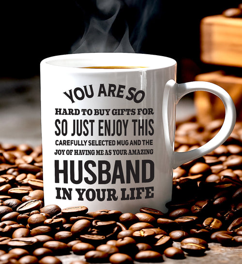 FUNNY MUG FOR YOUR WIFE - PERFECT GIFT FOR VALENTINE'S DAY - GIFT FROM HLUNABAND EBIL00 (SKU12-327)
