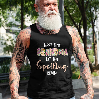 Best Grandma Shirt, Proud Grandma Unisex T-Shirt/Hoodie/Sweatshirt HLT00 - Grandmother - Let The Spoiling Begin Gift First Time Grandma T-Shirt