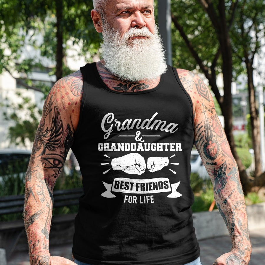 Best Grandma Shirt, Proud Grandma Unisex T-Shirt/Hoodie/Sweatshirt HLT00 - Grandma and granddaughter best friends for life T-Shirt