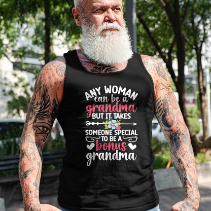 Best Grandma Shirt, Proud Grandma Unisex T-Shirt/Hoodie/Sweatshirt HLT00 - To Be A Bonus Grandma Bonus Grandmother Step Grandma T-Shirt