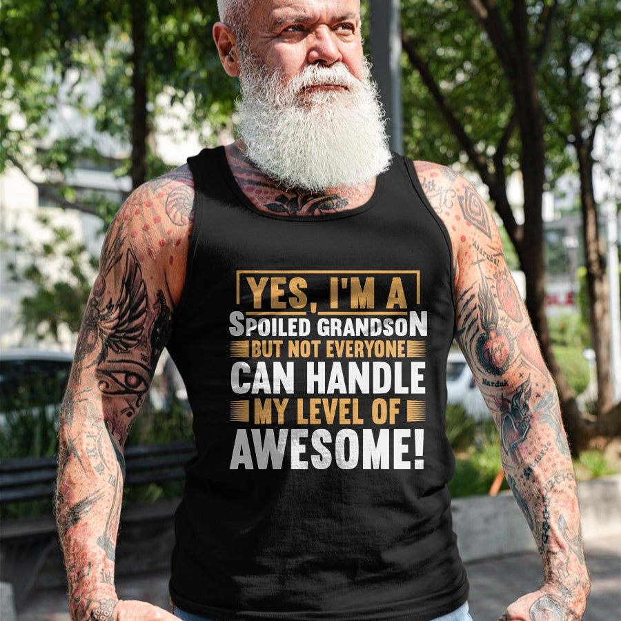 Best Grandma Shirt, Proud Grandma Unisex T-Shirt/Hoodie/Sweatshirt HLT00 - Grandparents Grandma Spoiled Grandson T-Shirt (1)