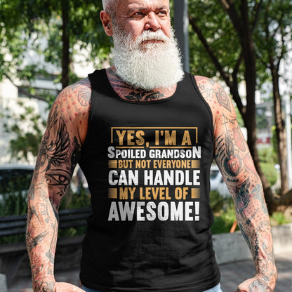 Best Grandma Shirt, Proud Grandma Unisex T-Shirt/Hoodie/Sweatshirt HLT00 - Grandparents Grandma Spoiled Grandson T-Shirt (1)