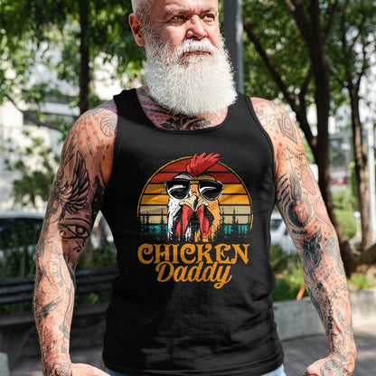 Best Farmer Life Shirt, Funny Farmer UnisexT-Shirt/Hoodie/Sweatshirt HLT00 - Chicken Daddy Vintage Poultry Farmer Funny Fathers Day Mens T-Shirt