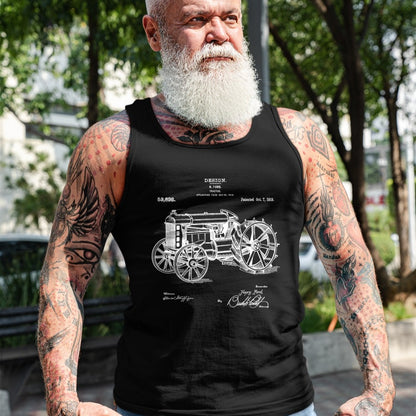 Best Farmer Life Shirt, Funny Farmer UnisexT-Shirt/Hoodie/Sweatshirt HLT00 -Classic Vintage Patent 1919 Farm Tractor Gift T-Shirt Small