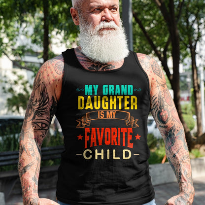 Best Grandma Shirt, Proud Grandma Unisex T-Shirt/Hoodie/Sweatshirt HLT00 - My Granddaughter is My Favorite Child Funny Grandpa Grandma T-Shirt (1)