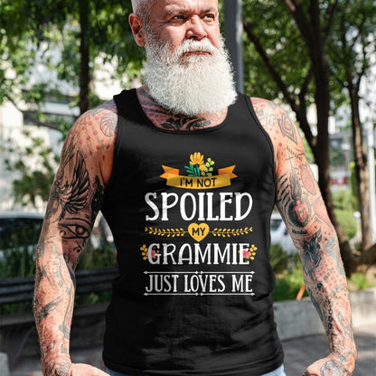 Best Grandma Shirt, Proud Grandma Unisex T-Shirt/Hoodie/Sweatshirt HLT00 - I'm Not Spoiled My Grammie Just Loves Me Funny Grandchildren T-Shirt