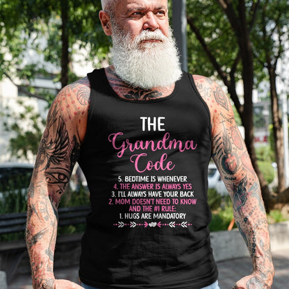 Best Grandma Shirt, Proud Grandma Unisex T-Shirt/Hoodie/Sweatshirt HLT00 - The Grandma Code Granny Grandmother Grandparent T-Shirt (1)