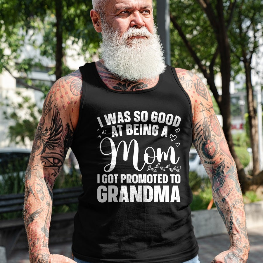 Best Grandma Shirt, Proud Grandma Unisex T-Shirt/Hoodie/Sweatshirt HLT00 - Grandma Art For Mom Women Grandmother Promoted To Grandma T-Shirt