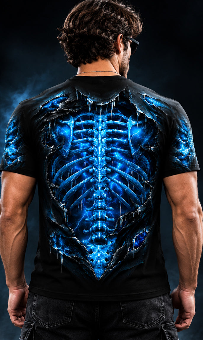 3D Skeleton T-Shirt - SHIRT FOR MEN - LUNA00 (SKU3D2608-234)