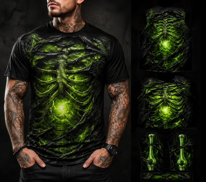 3D Skeleton T-Shirt - SHIRT FOR MEN - LUNA00 (SKU3D2608-234)